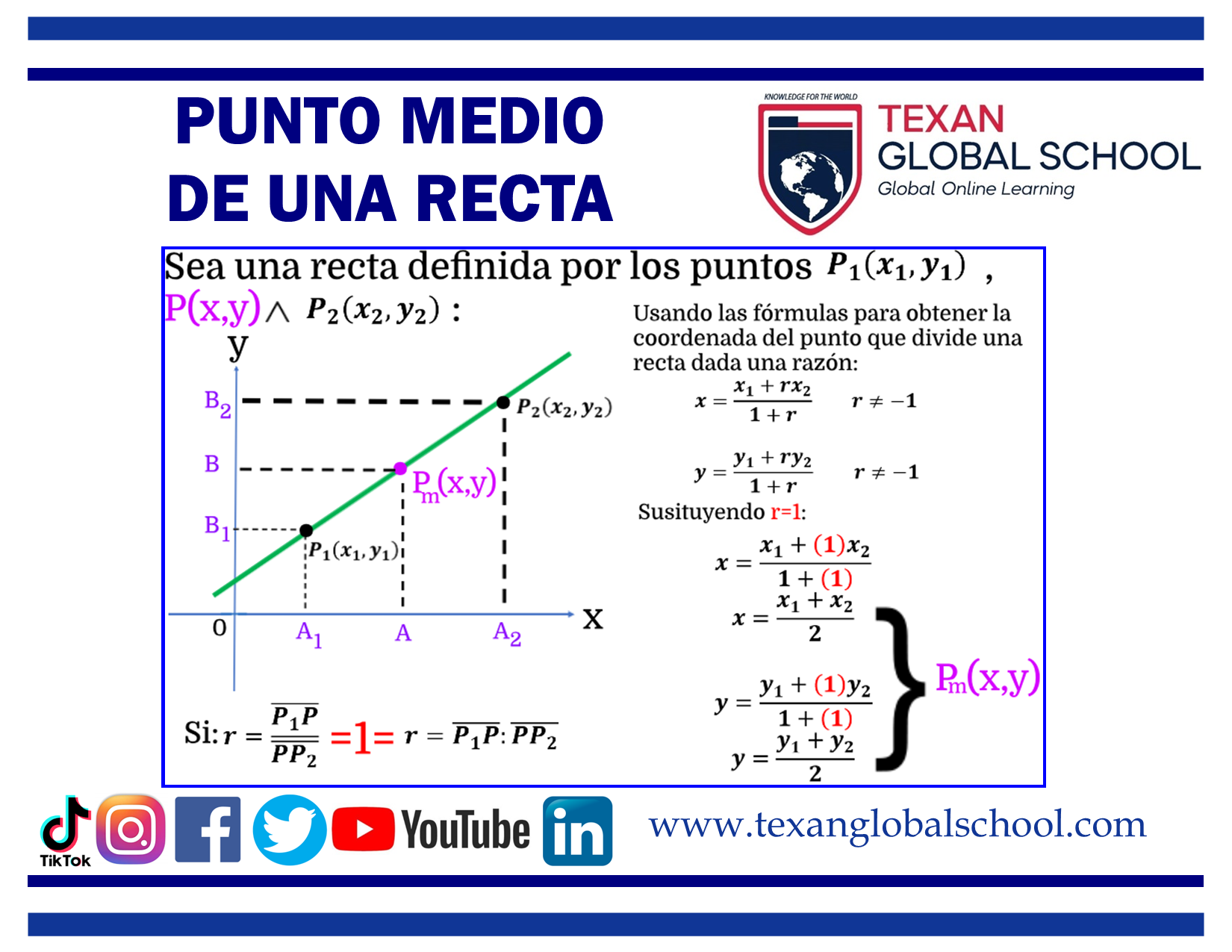 Punto Medio de una Recta 1